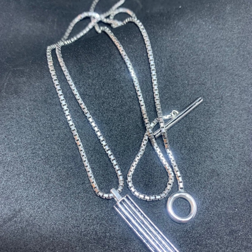 Marco dal Maso Sterling/enamel toggle necklace